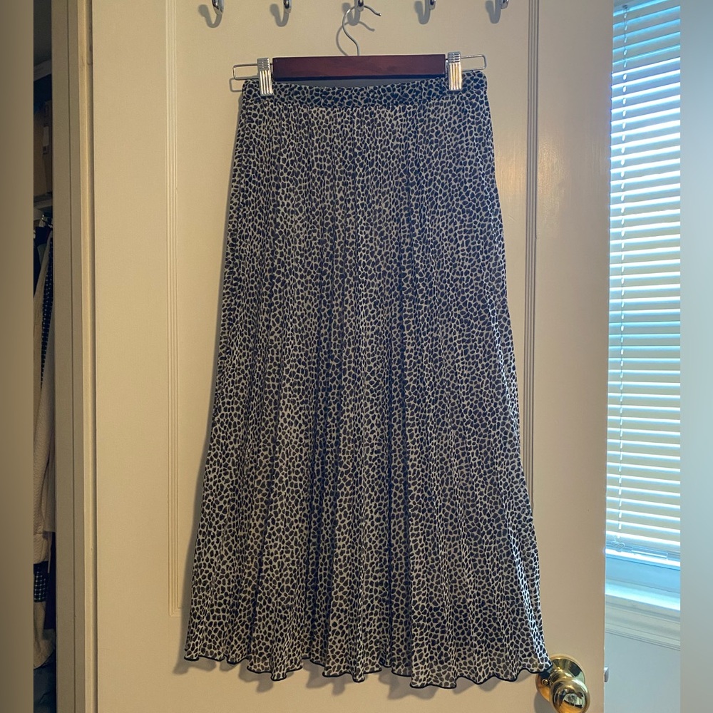 Midi skirt leopard print
